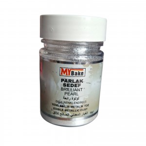 Прахообразен оцветител MYBake - Сребро Brilliant Pearl, 10 г